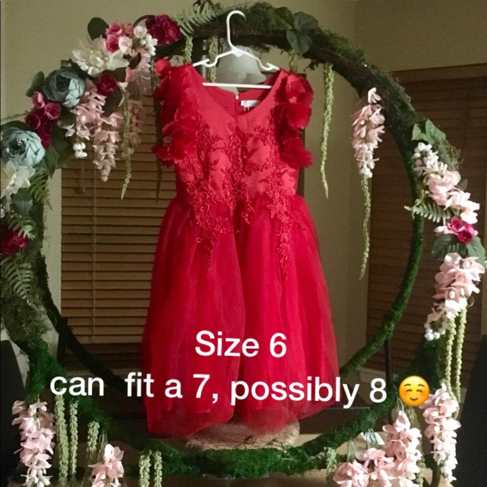 Red girl’s dress